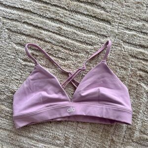 ALO Yoga Women's Pink Sports Bra
